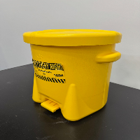 Lot Of Eagle of (6) Oily Waste Cans image 1